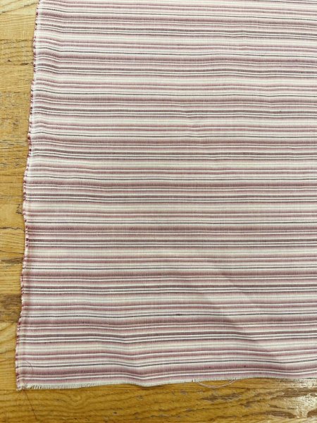 画像5: 生地：綿100％ボーダー柄（赤系） (5)