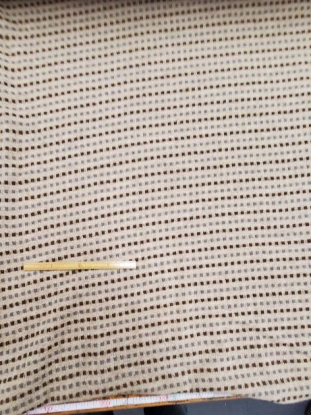 画像2: 生地:スクエア柄ジャガードニット(ベージュ系) (2)