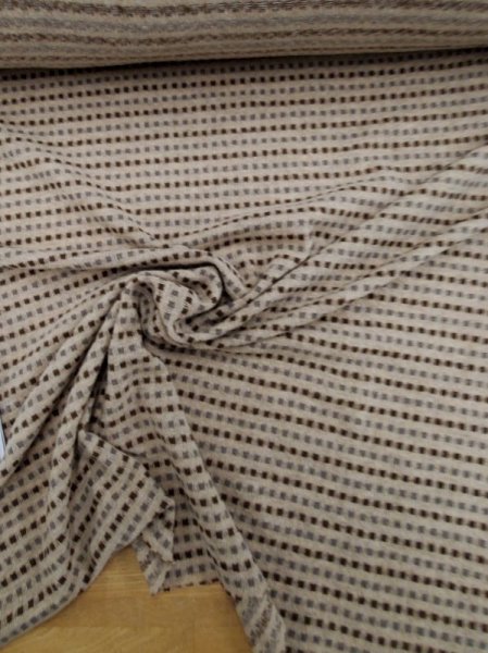 画像4: 生地:スクエア柄ジャガードニット(ベージュ系) (4)
