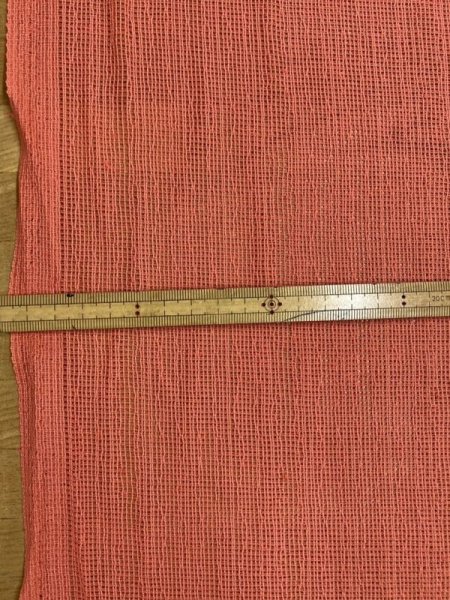 画像2: 生地:スタンラッセル綿70%ナイロン30%(ピンクオレンジ) (2)