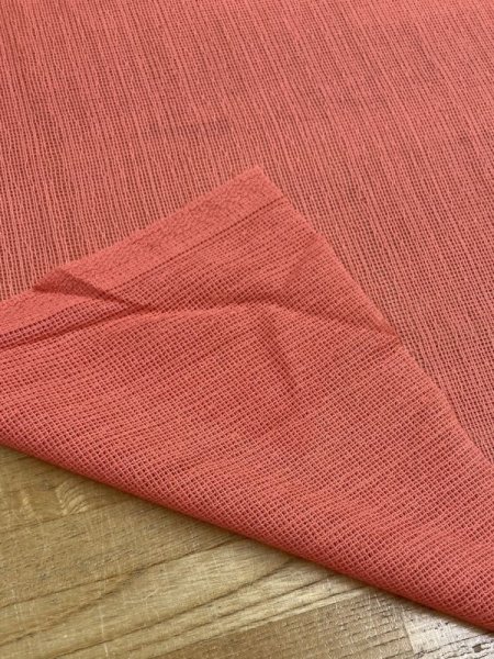 画像3: 生地:スタンラッセル綿70%ナイロン30%(ピンクオレンジ) (3)