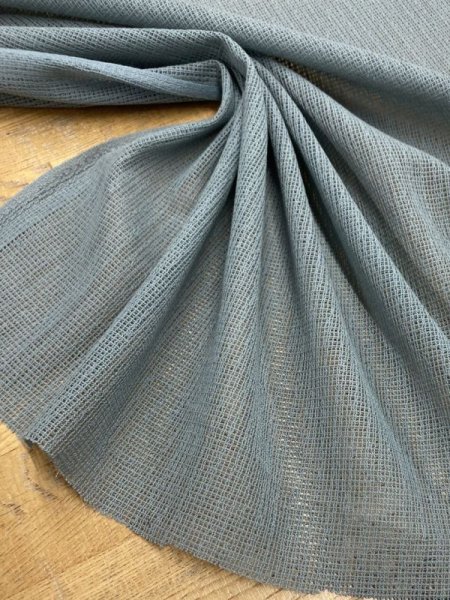 画像5: 生地:スタンラッセル綿70%ナイロン30%(くすみブルー) (5)