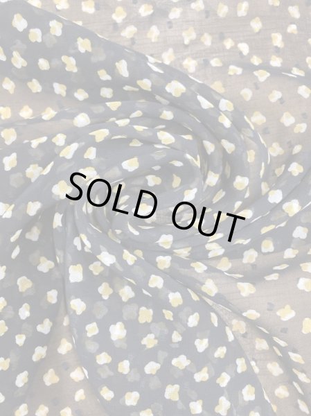 画像6: 生地：カットボイルプリント（黒／黄） (6)