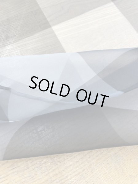 画像4: 生地：ダブル幅ブロックチェック柄プリントシフォン（白／黒） (4)