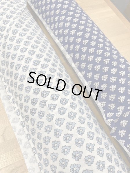 画像8: 生地:プロヴァンス柄綿100%天竺(白/水色) (8)