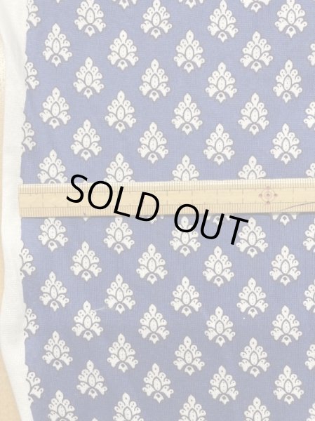 画像2: 生地:プロヴァンス柄綿100%天竺(青/白) (2)