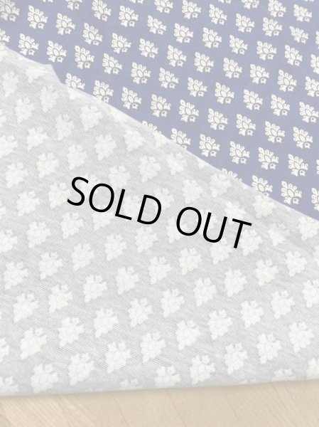 画像3: 生地:プロヴァンス柄綿100%天竺(青/白) (3)