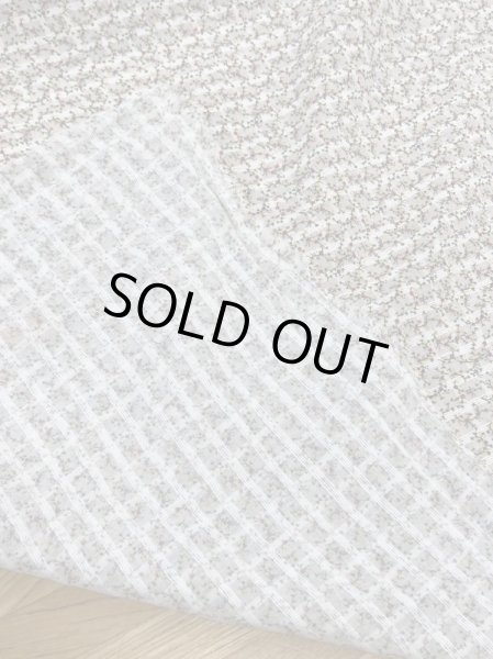 画像3: 生地：格子織り小花柄プリント（キナリ／ピンク） (3)