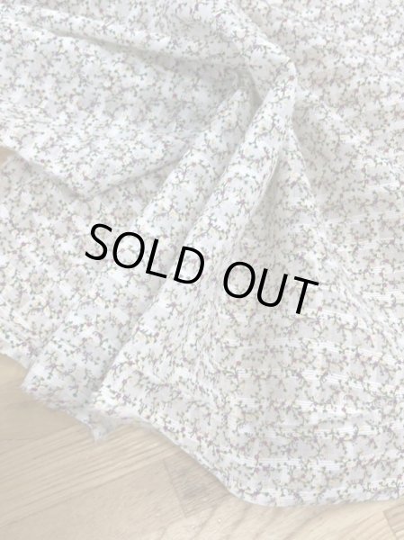 画像6: 生地：格子織り小花柄プリント（キナリ／ピンク） (6)