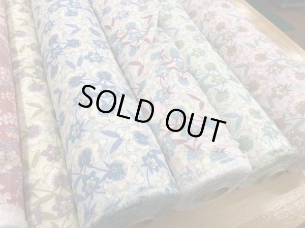 画像8: 生地:綿100%花柄プリント80ローン(イエロー/ベージュ) (8)