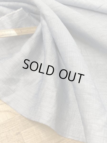 画像6: 生地:縦畝麻風ポリエステル(薄ブルー) (6)