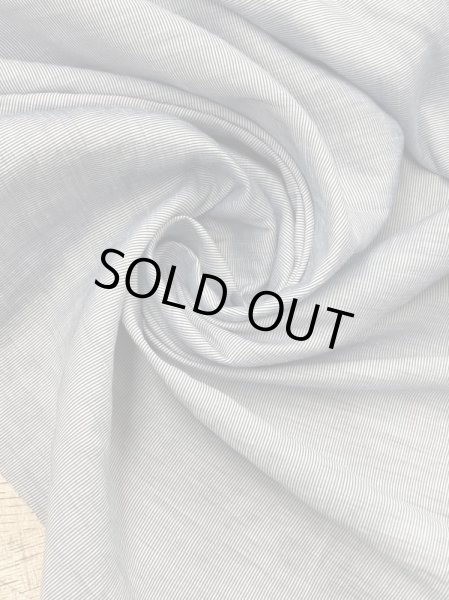 画像7: 生地:縦畝麻風ポリエステル(薄ブルー) (7)