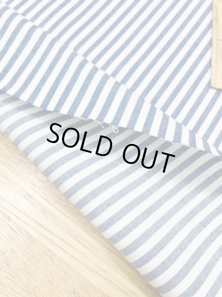 画像6: 生地：綿100％ヒッコリー柄コットン（紺／白） (6)