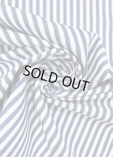 画像7: 生地：綿100％ヒッコリー柄コットン（紺／白） (7)