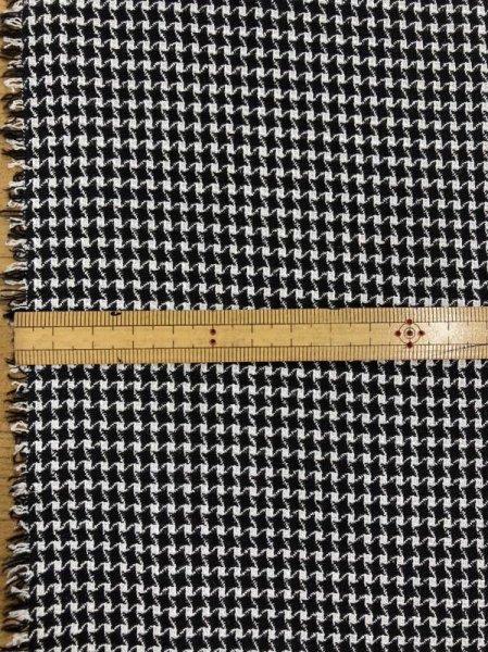 画像2: 生地:ポリエステルラメ入りジャガード(濃紺/白) (2)