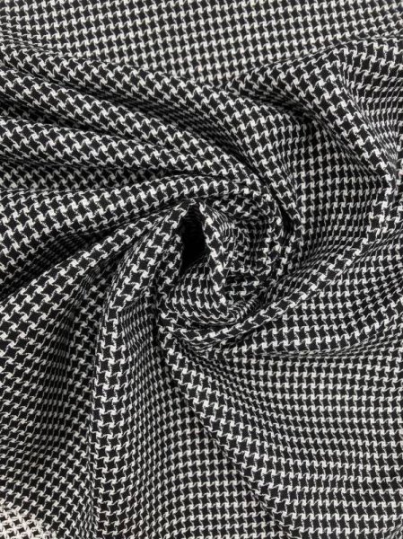 画像6: 生地:ポリエステルラメ入りジャガード(濃紺/白) (6)