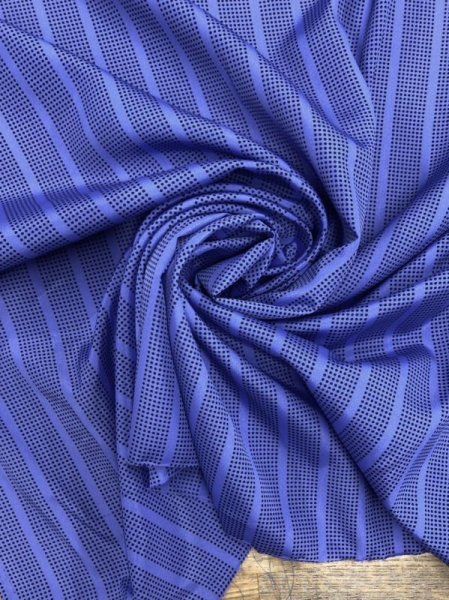 画像6: 生地:ドットストライプ柄ポリエステル(パープル) (6)