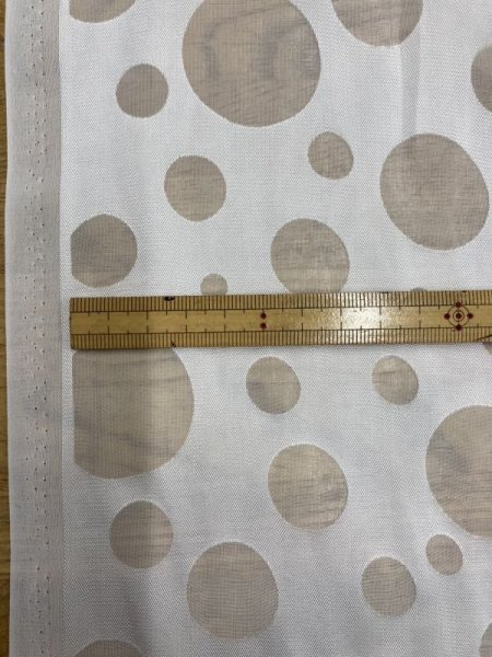 画像2: 生地:オパール加工水玉(オフ) (2)