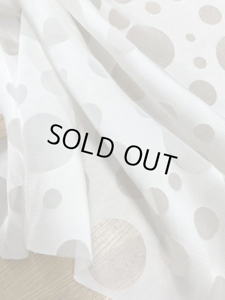 画像5: 生地：オパール加工水玉（オフ） (5)