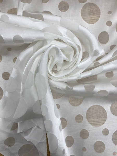 画像6: 生地:オパール加工水玉(オフ) (6)