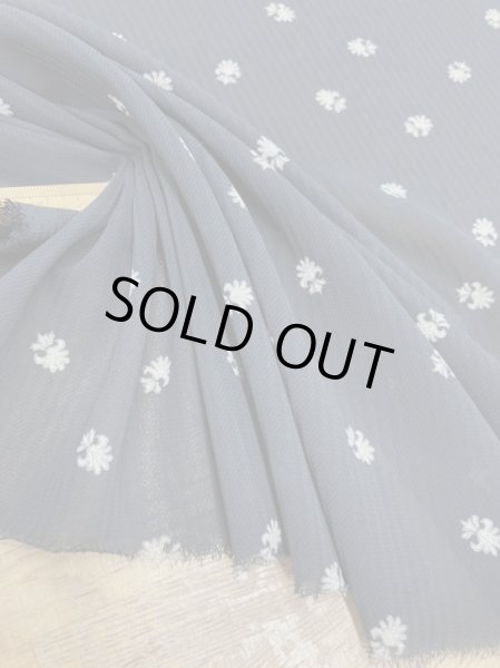 画像6: 生地：ストライプ織りプリントポリエステル（黒／ベージュ） (6)