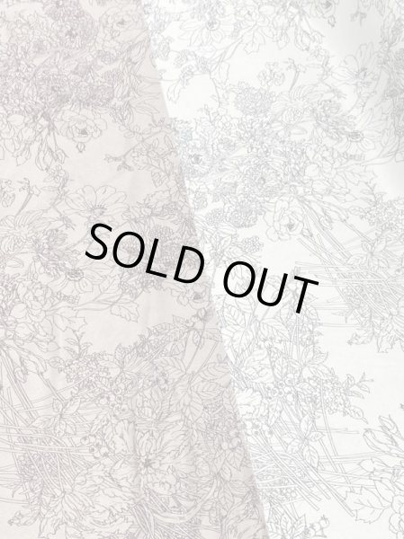 画像8: 生地:花柄プリントシルク調ポリエステル(ピンクベージュ/茶) (8)