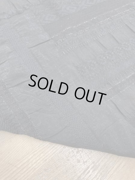 画像4: 生地:綿ポリラメ入りクラッシックボーダーレース(黒) (4)