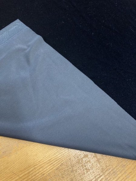 画像3: 生地:ポリエステル100%2wayベロアニット(ダークブルー) (3)
