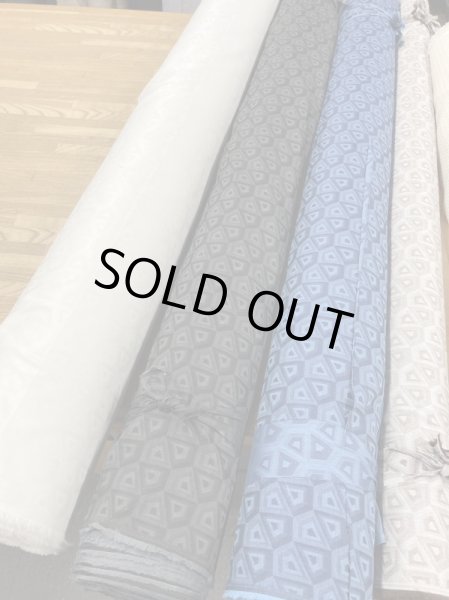 画像8: 生地:綿100%スクエア柄ジャガード(ベージュ/茶) (8)