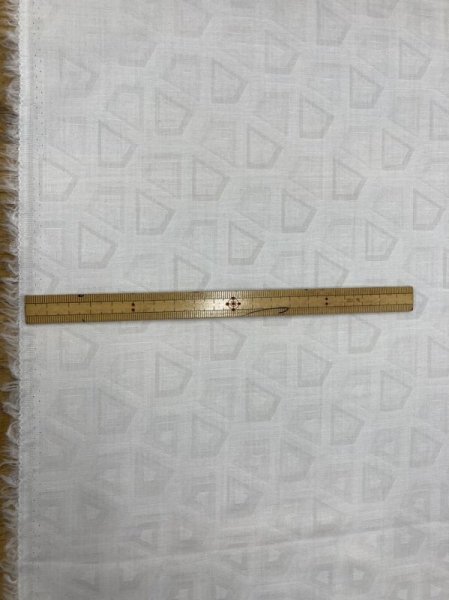 画像3: 生地:綿100%スクエア柄ジャガード(白/白) (3)