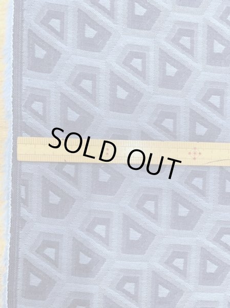 画像3: 生地:綿100%スクエア柄ジャガード(ブルー/水色) (3)