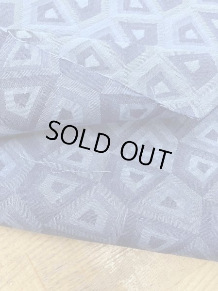 画像4: 生地:綿100%スクエア柄ジャガード(ブルー/水色) (4)