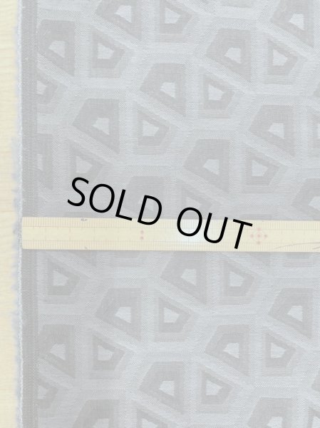 画像3: 生地：綿100％スクエア柄ジャガード（薄グレー／グレー） (3)