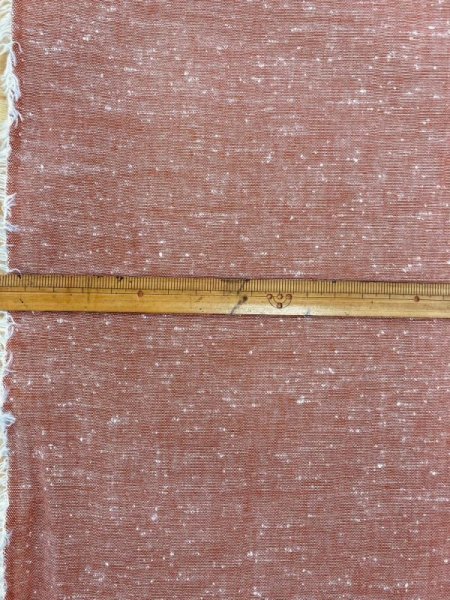 画像2: 生地:綿100%ネップ入りダンガリー(赤) (2)