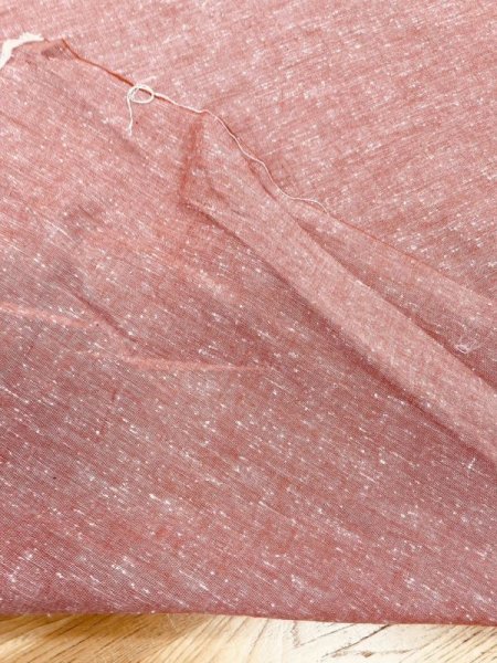 画像5: 生地:綿100%ネップ入りダンガリー(赤) (5)