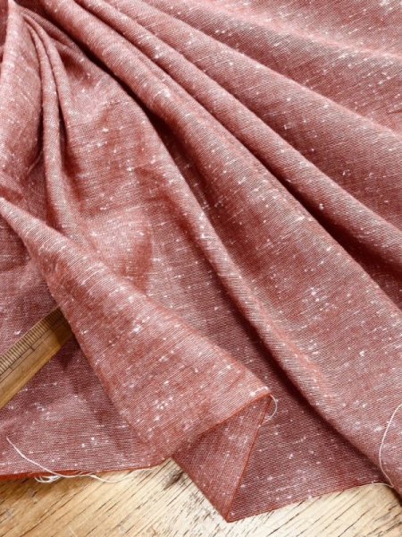 画像6: 生地:綿100%ネップ入りダンガリー(赤) (6)