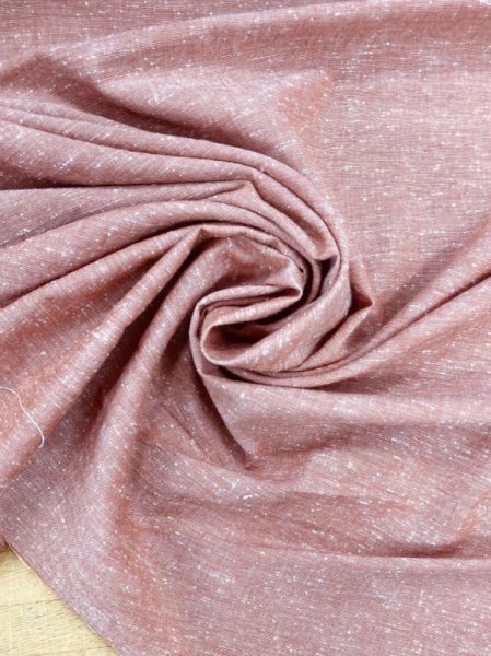 画像7: 生地:綿100%ネップ入りダンガリー(赤) (7)