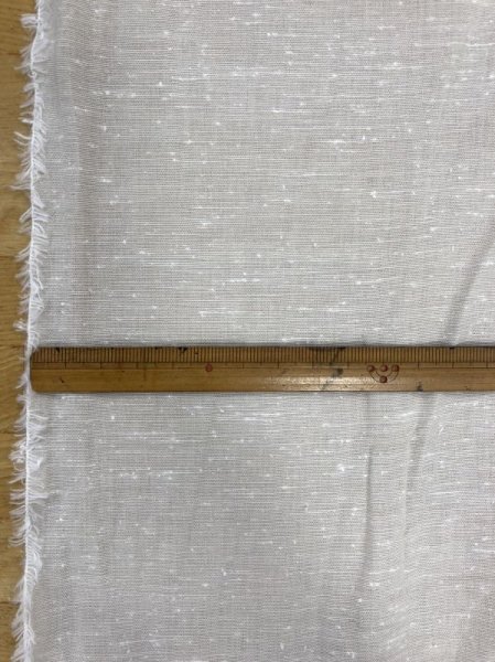 画像2: 生地:綿100%ネップ入りダンガリー(アイボリー) (2)
