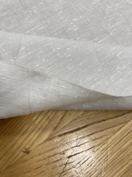 画像4: 生地:綿100%ネップ入りダンガリー(アイボリー) (4)
