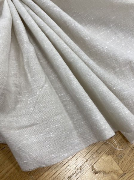 画像5: 生地:綿100%ネップ入りダンガリー(アイボリー) (5)