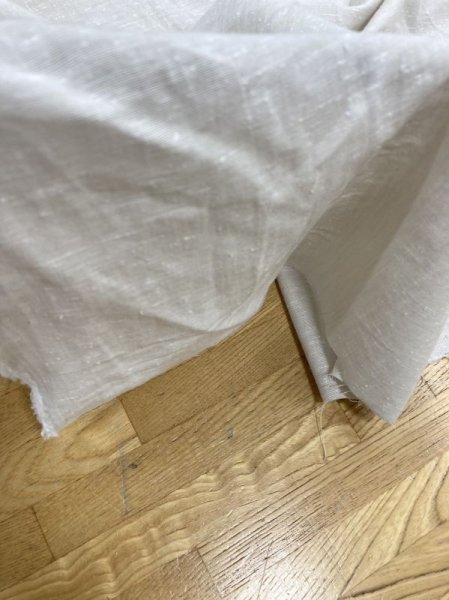 画像6: 生地:綿100%ネップ入りダンガリー(アイボリー) (6)