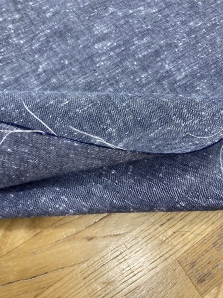 画像4: 生地:綿100%ネップ入りダンガリー(紺) (4)