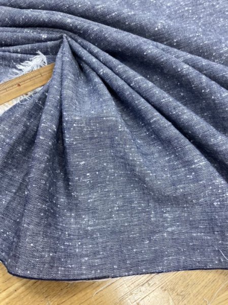 画像5: 生地:綿100%ネップ入りダンガリー(紺) (5)
