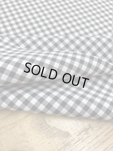 画像4: 生地:ギンガムチェック柄ポリエステルストレッチ(紺/白) (4)