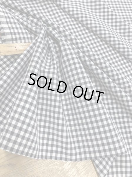 画像5: 生地:ギンガムチェック柄ポリエステルストレッチ(紺/白) (5)