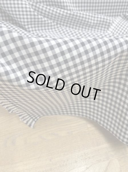 画像7: 生地:ギンガムチェック柄ポリエステルストレッチ(紺/白) (7)