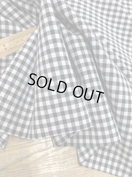 画像8: 生地:ギンガムチェック柄ポリエステルストレッチ(紺/白) (8)