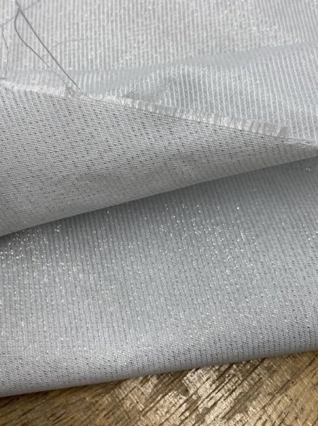 画像4: 生地:ポリ100%ラメ入り形状記憶(薄グレー) (4)
