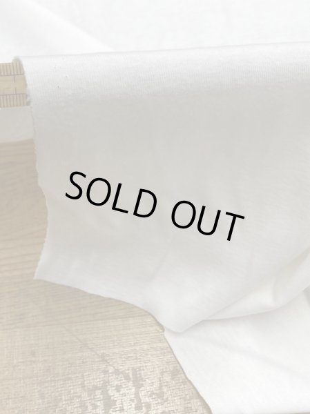 画像7: 生地:85cm幅綿100%無地コットンフライス(白) (7)