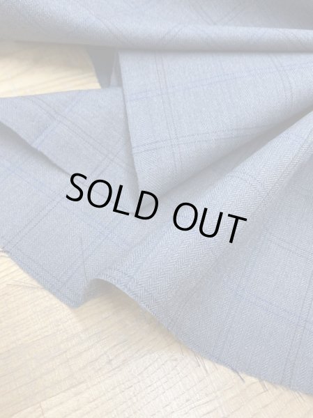 画像6: 生地:チェック織りウールポリエステル(濃グレー/グレー) (6)